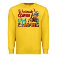 Lemon weekends coffee and camping frappe coffee Premium Sweatshirt - FaDigitalArtStudio