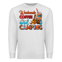 Oatmeal Heather weekends coffee and camping frappe coffee Premium Sweatshirt - FaDigitalArtStudio