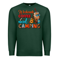 Sports Green weekends coffee and camping frappe coffee Premium Sweatshirt - FaDigitalArtStudio