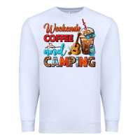 White weekends coffee and camping frappe coffee Premium Sweatshirt - FaDigitalArtStudio