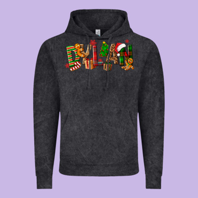 Personalized Christmas Themed Vintage Hoodie Designed By Nancycooperartshop