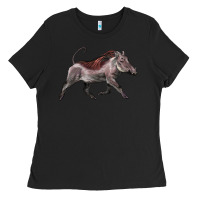Black Warthog Illustrations Ladies Tee - LillyAllenDesigns