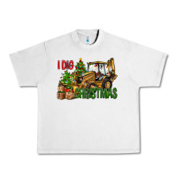 Lunar Rock I Dig Christmas Backhoe Loader Urban Heavy Tee - BundleAndBundleShop