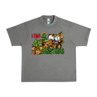 Tornado I Dig Christmas Backhoe Loader Urban Heavy Tee - BundleAndBundleShop