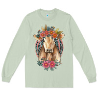 Matcha flower cow Long Sleeve Tee - Jasminsmagicworld