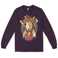 Plum flower cow Long Sleeve Tee - Jasminsmagicworld