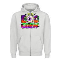 Dove Grey boo crew Zipper Hoodie - CowGirlArtShop