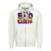 Oatmeal Heather boo crew Zipper Hoodie - CowGirlArtShop