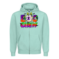 Seafoam boo crew Zipper Hoodie - CowGirlArtShop