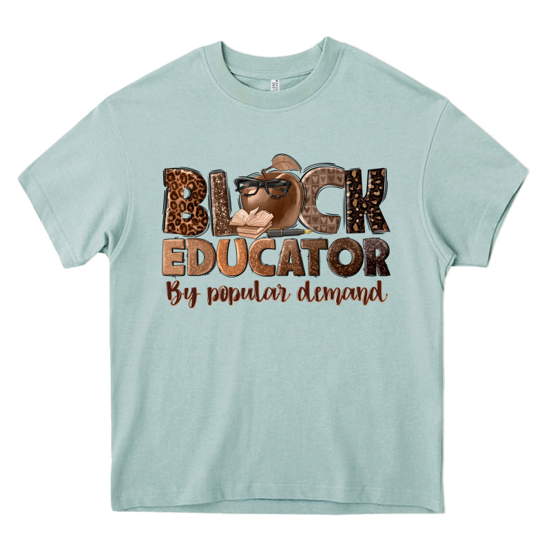 Black Educator By Popular Demand Heavy Core Tee by NancyCooperArtShop | Teevron