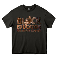Asphalt black educator by popular demand Heavy Core Tee - NancyCooperArtShop