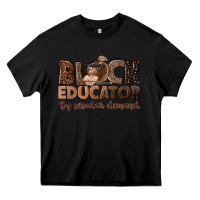 Black black educator by popular demand Heavy Core Tee - NancyCooperArtShop