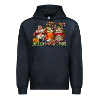 Navy Hallothanksmas Gnome Coffee Cups Urban Hoodie - CowhideDigitalArt