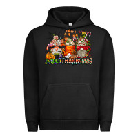 Pigment Black Hallothanksmas Gnome Coffee Cups Urban Hoodie - CowhideDigitalArt