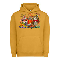 Pigment Peanut Butter Hallothanksmas Gnome Coffee Cups Urban Hoodie - CowhideDigitalArt