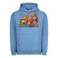 Pigment Pebble Blue Hallothanksmas Gnome Coffee Cups Urban Hoodie - CowhideDigitalArt