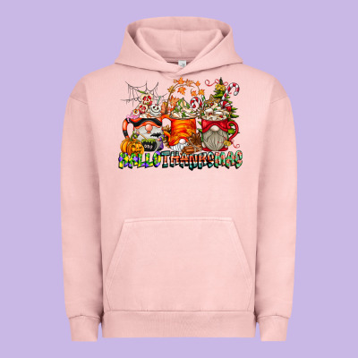 Hallothanksmas Gnome Coffee Cups Urban Hoodie Designed By Cowhidedigitalart