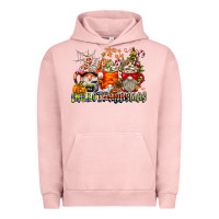 Pigment Salmon Hallothanksmas Gnome Coffee Cups Urban Hoodie - CowhideDigitalArt