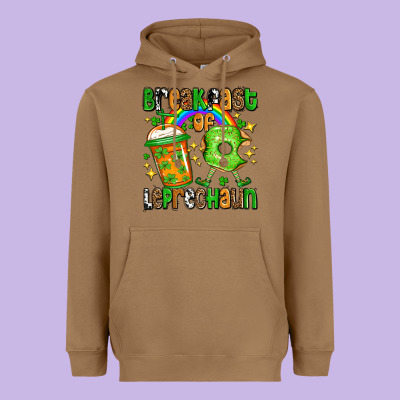 St. Patrick's Breakfast Of Leprechaun Heavyweight Hoodie Designed By Oliviacreatesart