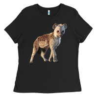 Black Baby Hyena Illustrations Ladies Tee - LillyAllenDesigns
