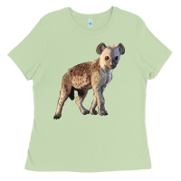 Matcha Baby Hyena Illustrations Ladies Tee - LillyAllenDesigns