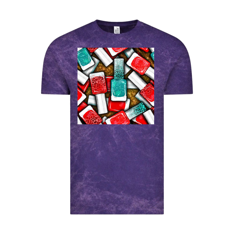 Nail Polish With Glitter Seamless Pattern Bbs Vintage Tee by BundleAndBundleShop | Teevron