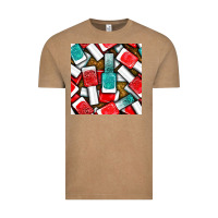 Vintage Coffee nail polish with glitter seamless pattern bbs Vintage Tee - BundleAndBundleShop