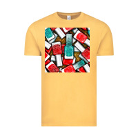 Vintage Mustard nail polish with glitter seamless pattern bbs Vintage Tee - BundleAndBundleShop