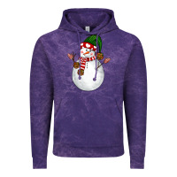 Cloud Purple Snowman Vintage Hoodie - NancyCooperArtShop