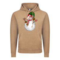 Vintage Coffee Snowman Vintage Hoodie - NancyCooperArtShop
