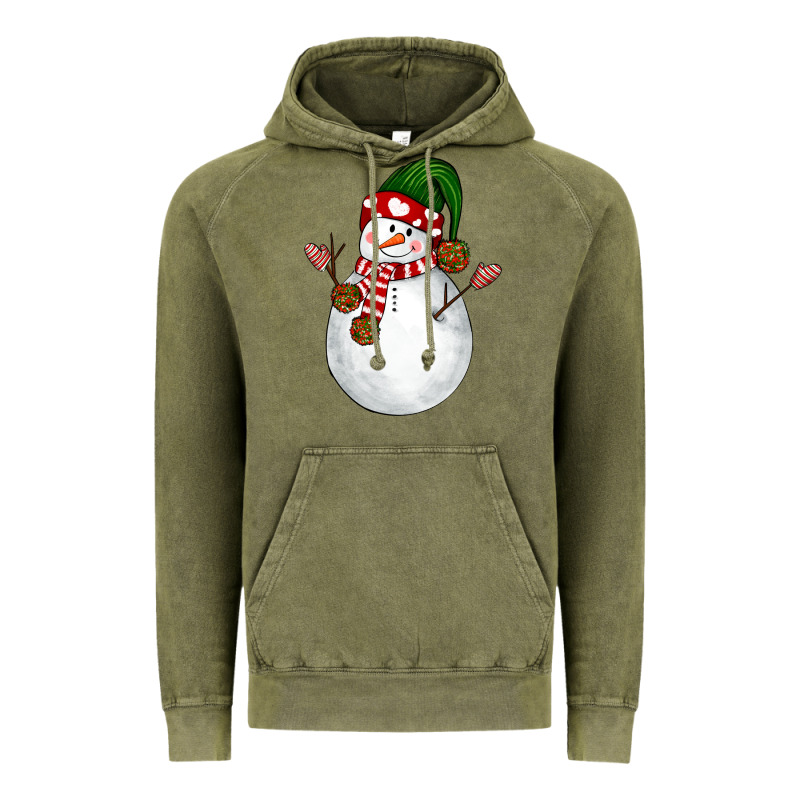 Snowman Vintage Hoodie by NancyCooperArtShop | Teevron