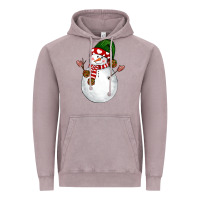 Vintage Zinc Snowman Vintage Hoodie - NancyCooperArtShop