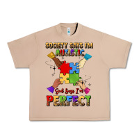 Burro society says i'm autistic god says i'm perfect Urban Heavy Tee - JahusDesignShop
