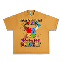 Peanut Butter society says i'm autistic god says i'm perfect Urban Heavy Tee - JahusDesignShop