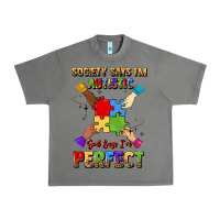 Tornado society says i'm autistic god says i'm perfect Urban Heavy Tee - JahusDesignShop
