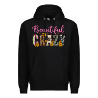 Black beautiful crazy Premium Hoodie - OliviaCreatesArt