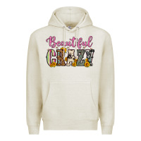 Oatmeal Heather beautiful crazy Premium Hoodie - OliviaCreatesArt