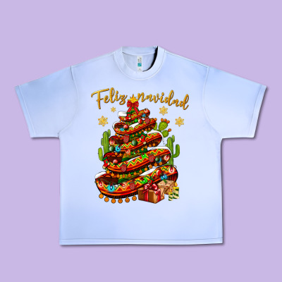 Christmas Feliz Navidad Urban Heavy Tee Designed By Bundleandbundleshop