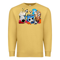 Antique Gold Soccer Coffee Cups Premium Sweatshirt - FaDigitalArtStudio