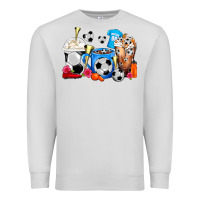 Dove Grey Soccer Coffee Cups Premium Sweatshirt - FaDigitalArtStudio