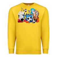 Lemon Soccer Coffee Cups Premium Sweatshirt - FaDigitalArtStudio