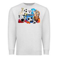 Oatmeal Heather Soccer Coffee Cups Premium Sweatshirt - FaDigitalArtStudio