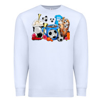 White Soccer Coffee Cups Premium Sweatshirt - FaDigitalArtStudio