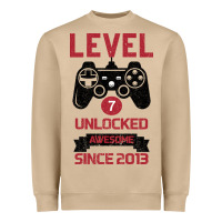 Mushroom Kids Level 7 Unlocked Awesome Since 2013 Heavyweight Sweatshirt - Bettercallsaul