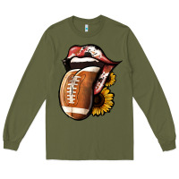 Army Green football Long Sleeve Tee - Jasminsmagicworld