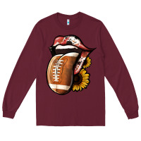 Burgundy football Long Sleeve Tee - Jasminsmagicworld