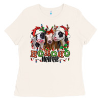 Ho Ho Ho Heifer Christmas Heifers Ladies Tee | Teevron