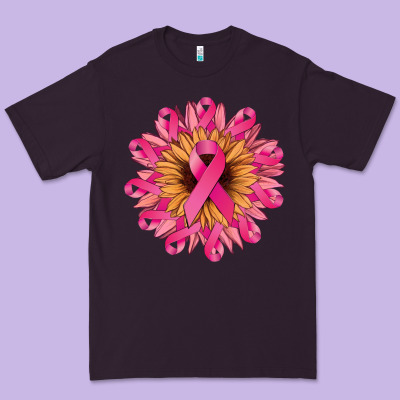 Cancer Ribbon Sunflower Premium Tee Designed By Nancycooperartshop