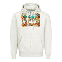 Thankful Grateful Blessed Zipper Hoodie | Teevron
