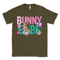Army Green Bunny Babe Easter Classic Tee - BundleAndBundleShop